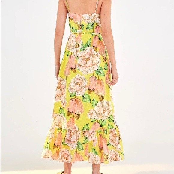 Farm rio cashew Floral print midi Anthropologie - Picture 6 of 9